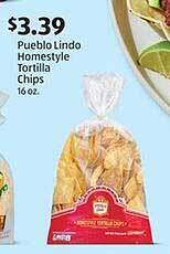 Aldi Pueblo lindo homestyle tortilla chips offer