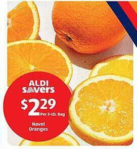 Aldi Navel oranges offer