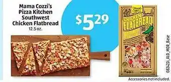Aldi Mama cozzi's pizza kitchen southwest chicken flatbread offer