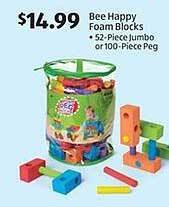 Aldi Bee happy foam blocks offer