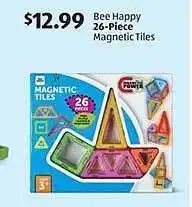 Aldi Bee happy 26-piece magnetic tiles offer