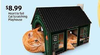 Aldi Heart to tail cat scratching playhouse offer