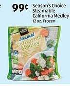 Aldi Season's choice steamable california medley offer