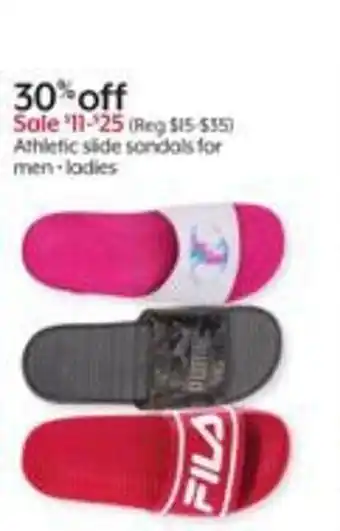 Bealls Athletic slide sandals for men ladies offer