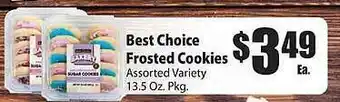 Food Giant Best choice frosted cookies offer