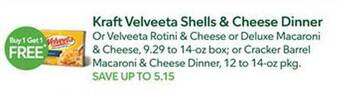 Publix Kraft velveeta shells & cheese dinner offer