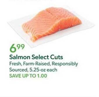 Publix Salmon select cuts offer
