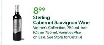 Publix Sterling cabernet sauvignon wine offer
