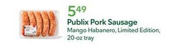 Publix Publix pork sausage offer