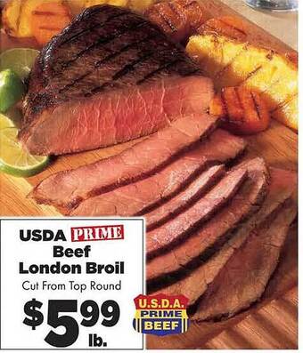Rosauers Usda prime beef london broil offer