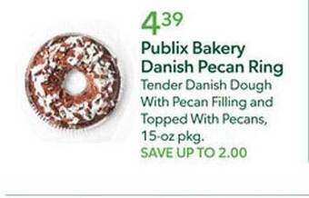 Publix Publix bakery danish pecan ring offer
