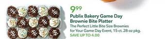 Publix Publix bakery game day brownie bite platter offer