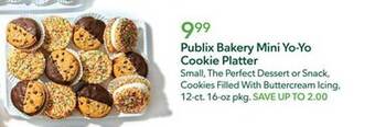 Publix Publix bakery mini yo-yo cookie platter offer
