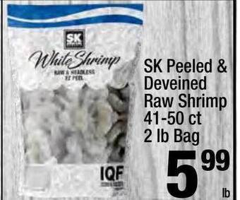 Super King Markets Sk peeled & deveined raw shrimp offer