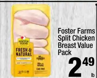 Super King Markets Foster farms split chicken breast value pack offer