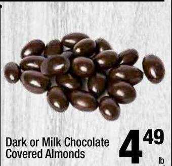 Super King Markets Dark or milk chocolate covered almonds offer