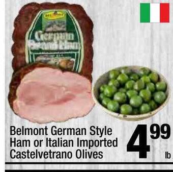 Super King Markets Belmont german style ham or italian imported castelvetrano olives offer
