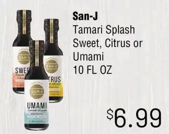 Trade Fair Supermarket San-j tamari splash sweet citrus or umami offer