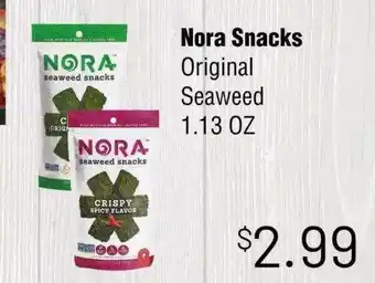 Trade Fair Supermarket Nora snacks original seaweed offer