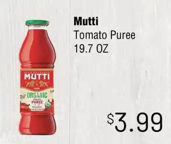 Mutti tomato puree