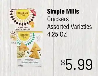 Simple mills crackers assorted varieties