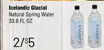 Trade Fair Supermarket Icelandic glacial natural spring water offer
