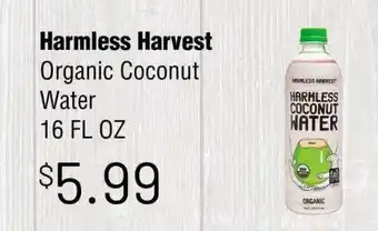 Trade Fair Supermarket Harmless harvest organic coconut water offer
