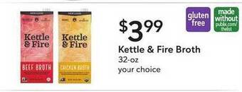 Weis Markets Kettle & fire broth offer