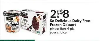 Weis Markets So delicious dairy free frozen dessert offer