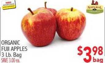 Ingles Markets Organic fuji apples offer