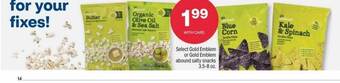 CVS Select gold emblem or gold emblem abound salty snacks offer