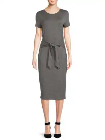 Walmart Time and tru women's tie waist knit dress offer