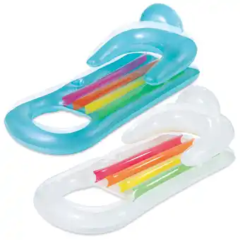 Walmart Summer waves inflatable relaxing lounge pool float, multicolor, 2-pack, for adults, unisex offer