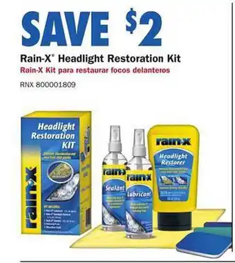 Rain-x headlight restoration kit