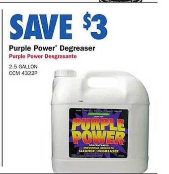 Purple power degreaser