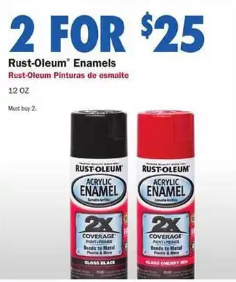 Carquest Rust-oleum enamels offer