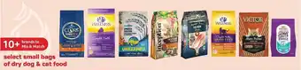 Pet Supplies Plus Small bags of dry dog & cat food offer