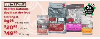 Pet Supplies Plus Redford naturals dog & cat dry food offer