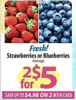 ACME Strawberries or blueberries offer