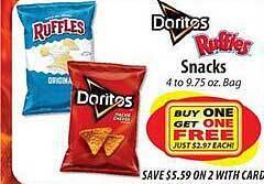 ACME Doritos, ruffles snacks offer