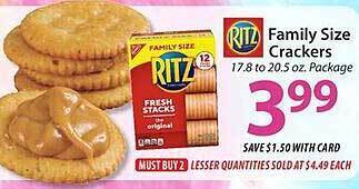 ACME Ritz family size crackers offer