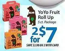 ACME Yo yo fruit roll up offer