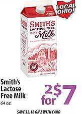 ACME Smith's lactose free milk offer