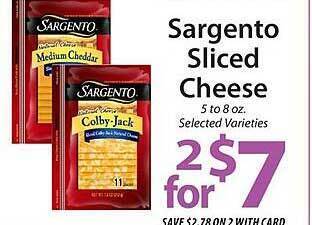 ACME Sargento sliced cheese offer