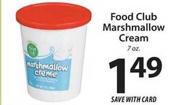 ACME Food club marshmallow cream offer