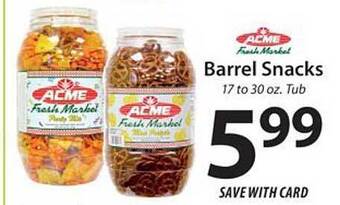 ACME Acme fresh market barrel snacks offer