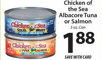ACME Chicken of the sea albacore tuna or salmon offer