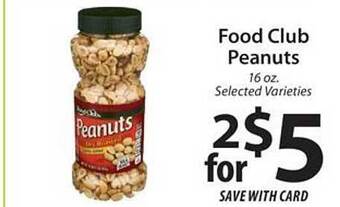 ACME Food club peanuts offer