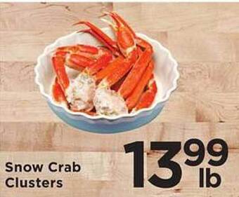 SHOPPERS Snow crab clusters offer