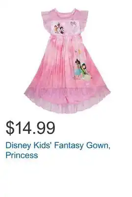 Costco Disney kids' fantasy gown, princess offer